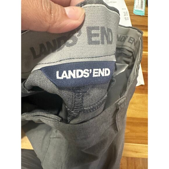 Lands End Grey Traditional Fit Shorts - Picture 8 of 11